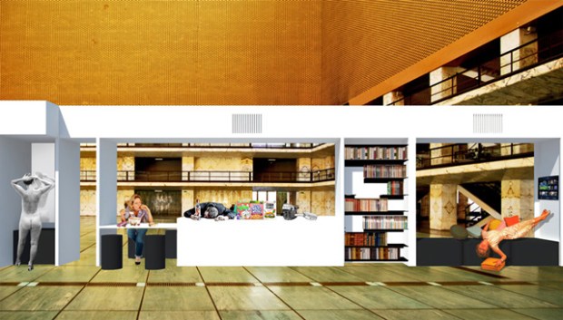 mobile residenza a palazzo dei cogressi, EUR